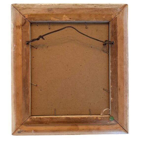 2 Vintage 1950s Framed Camellia Flower Lithographs 10.3" x 9.3" Pink+White+Green - Picture 4 of 7